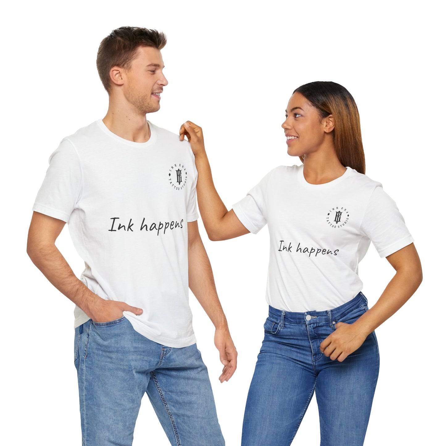 Ink Happens Unisex Jersey Tee - Casual Style for Tattoo Lovers