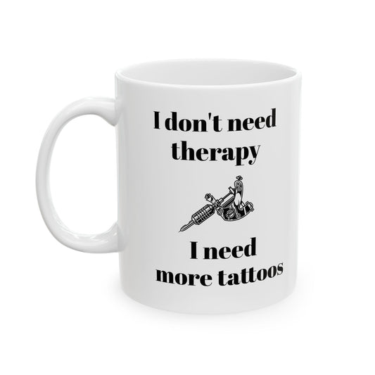 Tattoo Lover's Ceramic Mug - Inspirational Coffee Cup