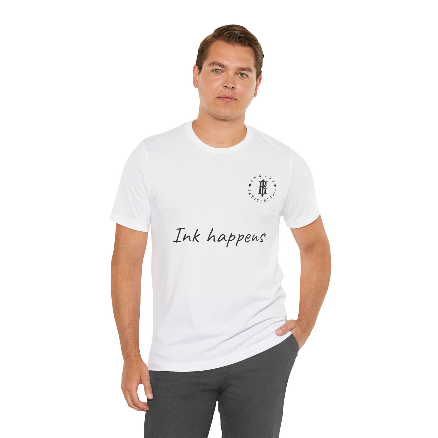 Ink Happens Unisex Jersey Tee - Casual Style for Tattoo Lovers